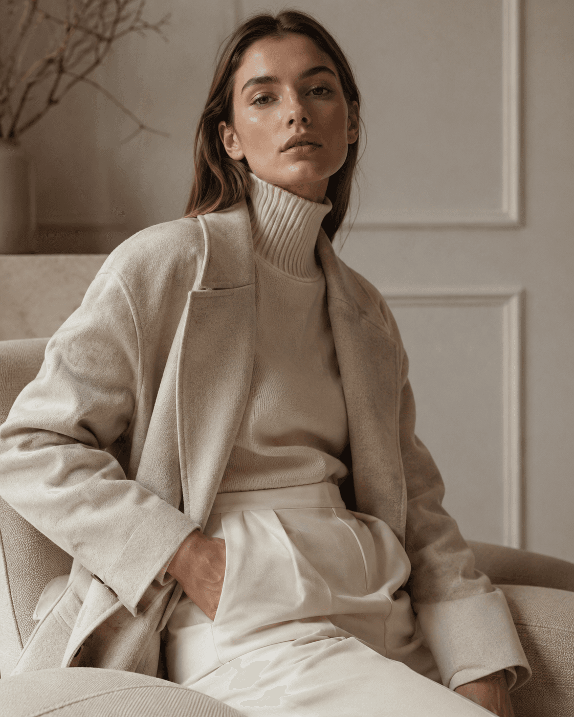 Quiet luxury fashion journal visual